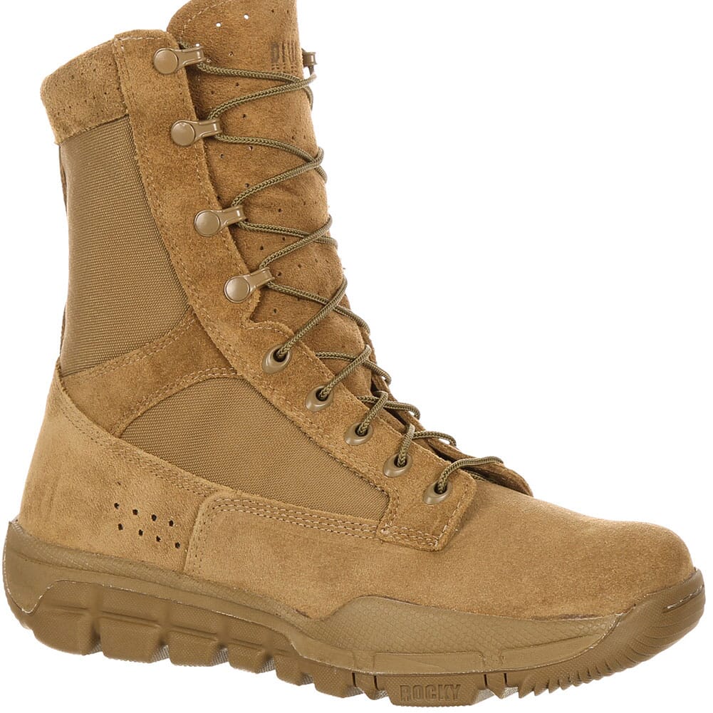 Image for Rocky Men's Lightweight Commercial Military Boots - Coyote Brown from elliottsboots