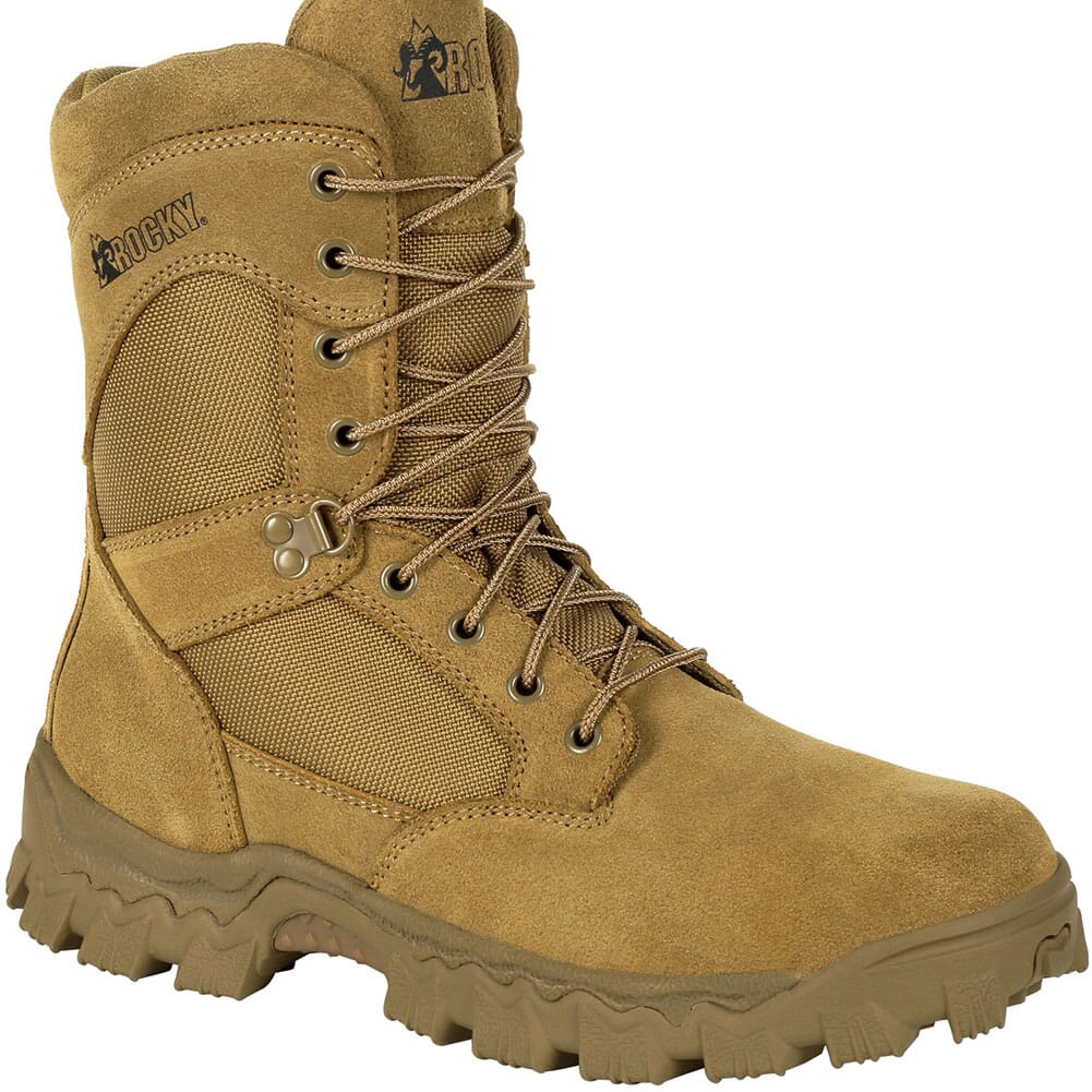 Image for Rocky Men's Alpha Force 8 Inch Duty Uniform Boots - Brown from elliottsboots