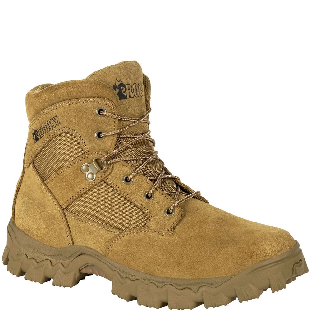 Image for Rocky Men's Alpha Force 6 Inch Duty Uniform Boots - Brown from elliottsboots