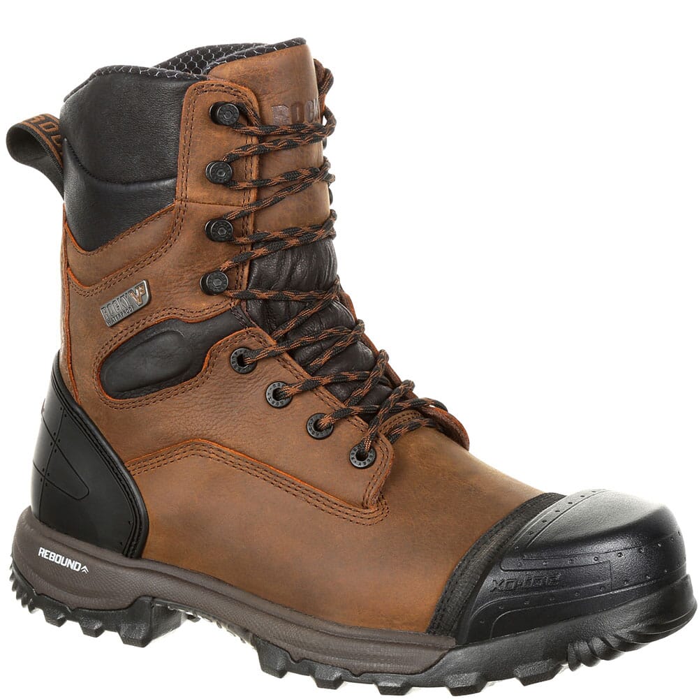 Rocky Men's XO-TOE Composite WP Safety Boots - Brown | elliottsboots