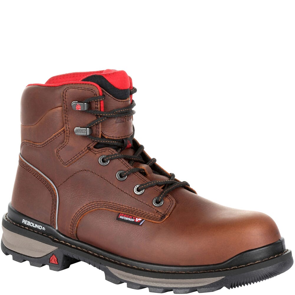Image for Rocky Men's Rams Horn WP Safety Boots - Dark Brown from elliottsboots