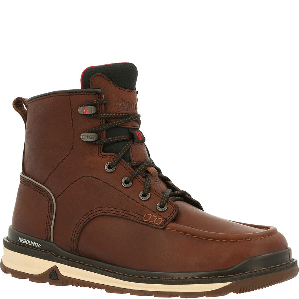 Image for Rocky Men's Rams Horn Wedge Work Boots - Brown from elliottsboots