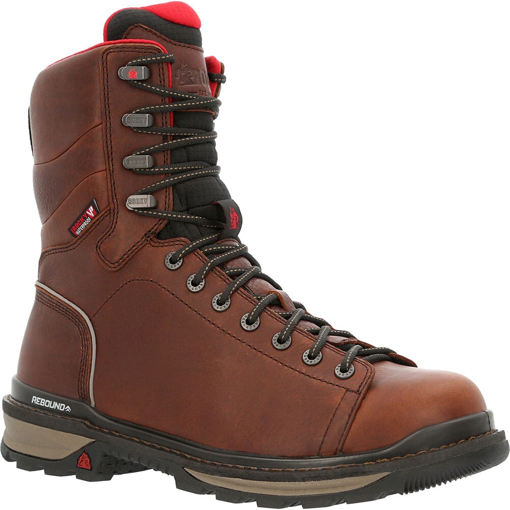 Image for Rocky Men's Rams Horn WP Work Boots - Dark Brown from elliottsboots