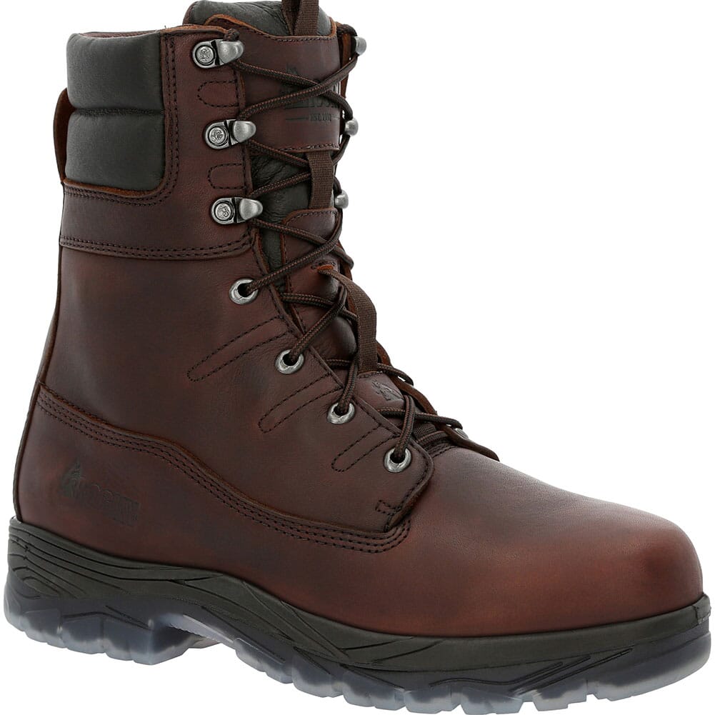 Image for Rocky Men's Forge WP Work Boots - Brown from elliottsboots