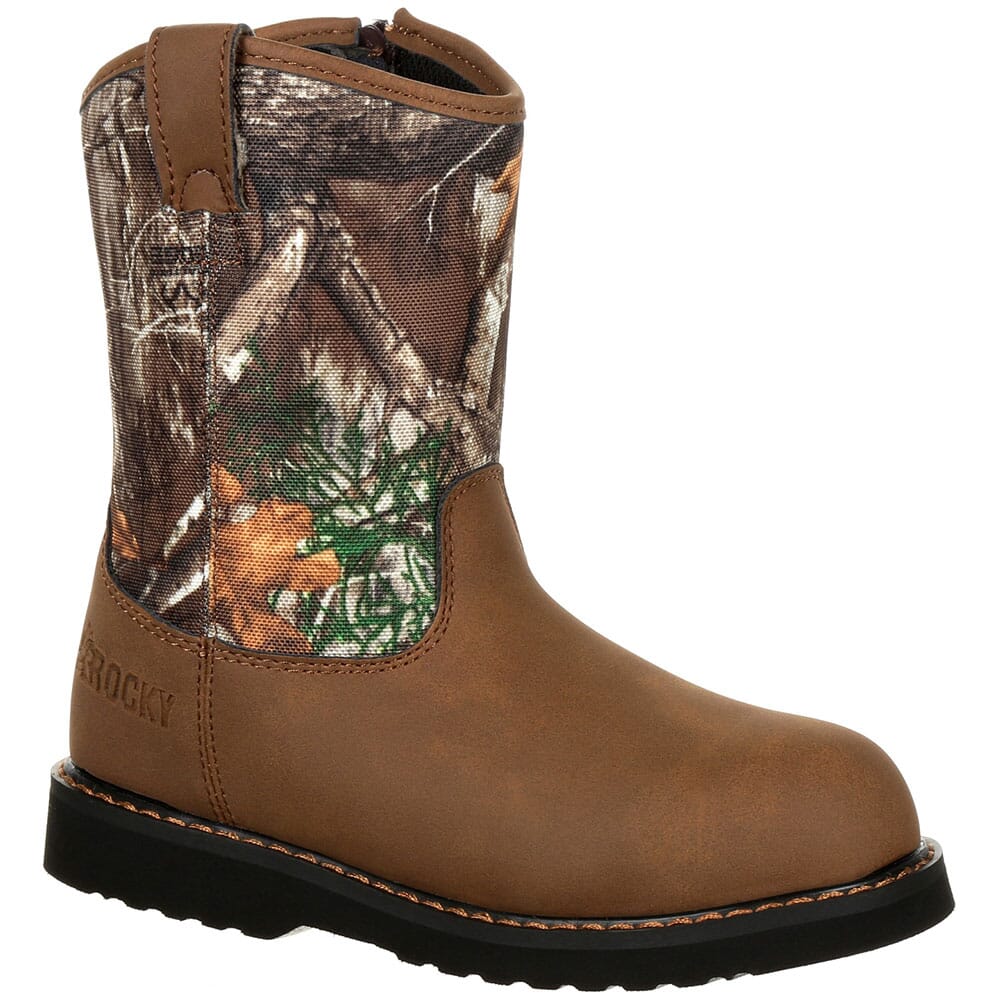 Image for Rocky Big Kids' Lil Outdoor Ropers - Camo/Brown from elliottsboots