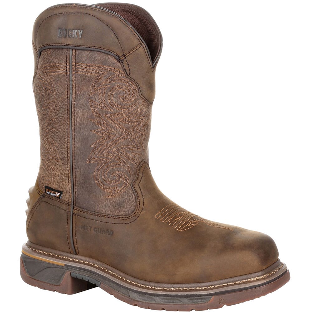 Image for Rocky Men's Iron Skull Met Guard Safety Boots - Brown from elliottsboots