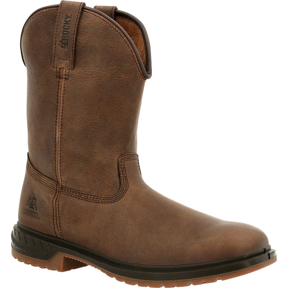 Image for Rocky Men's Worksmart Unlined Western Boots - Brown from elliottsboots