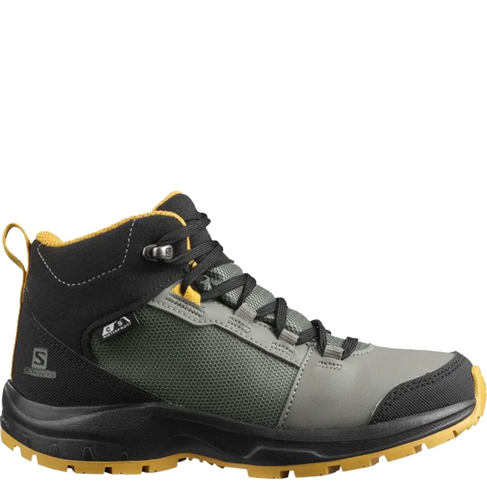 Image for Salmon Kid's Outward Climasalomon WP Hiking Boots - Castor Gray from elliottsboots