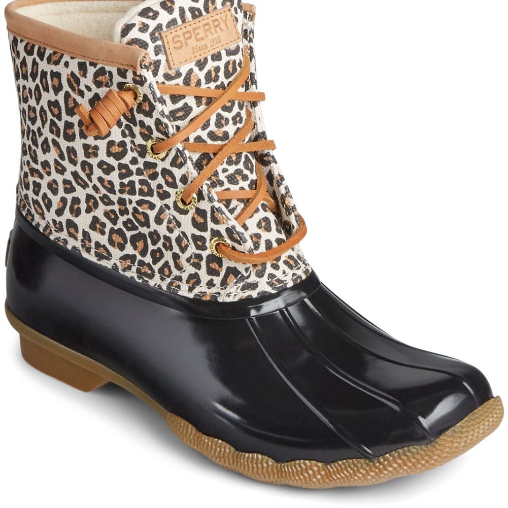 Image for Sperry Women's Saltwater Animal Print Duck Boots - Leopard from bootbay