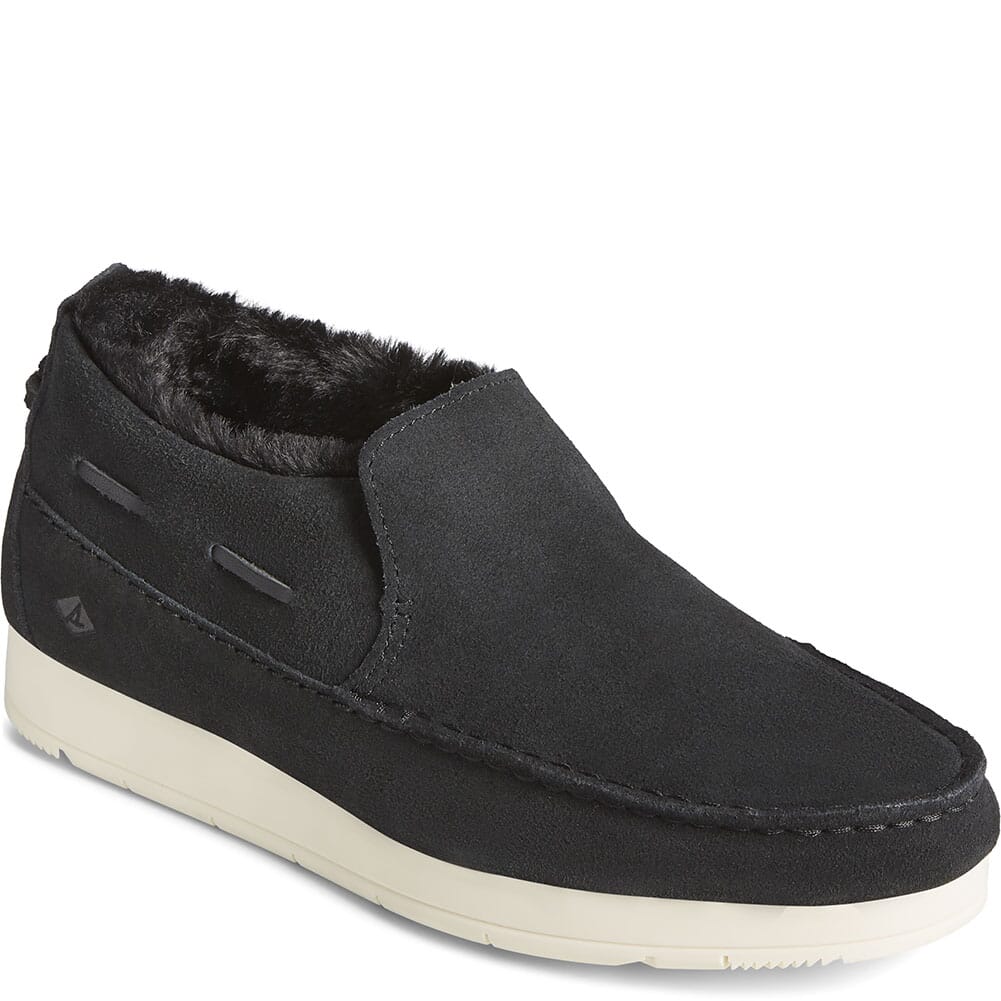 Image for Sperry Women's Moc-Sider Basic Core Suede Casual Shoes - Black from bootbay