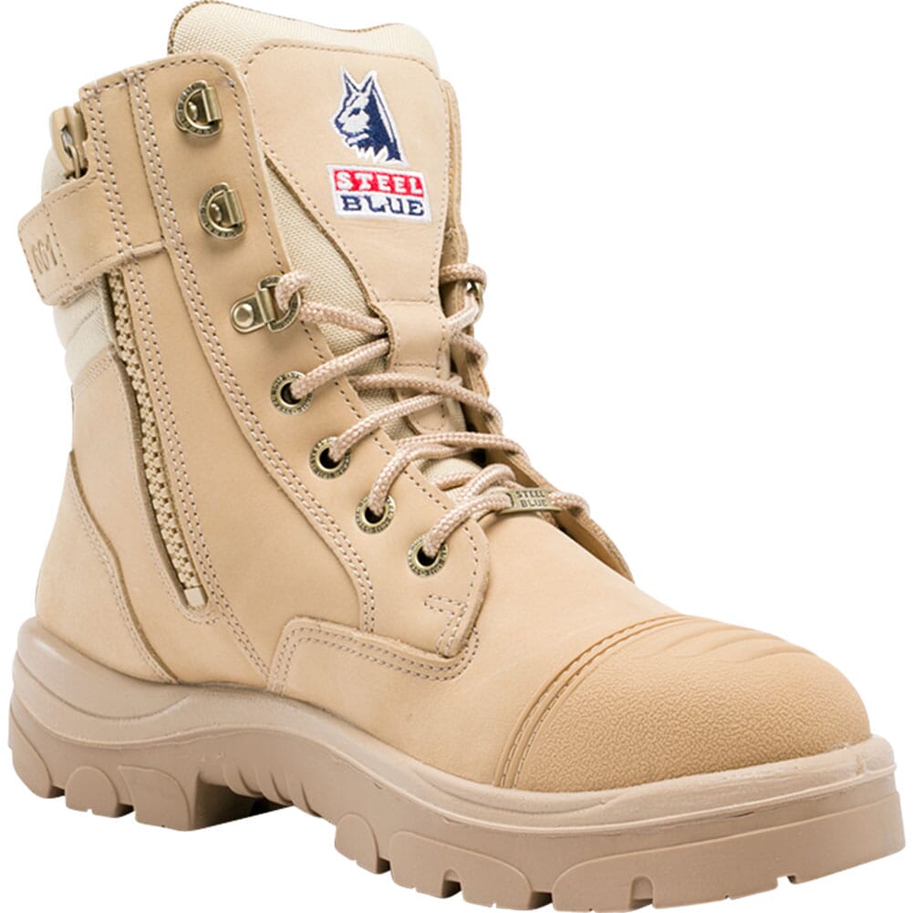 Image for Steel Blue Men's Southern Cross Zip Wide Safety Boots - Sand from elliottsboots