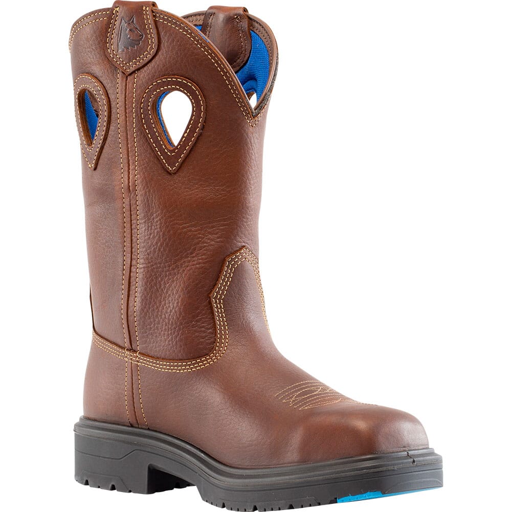 Image for Steel Blue Men's Blue Heeler Wide Safety Boots - Oak from elliottsboots
