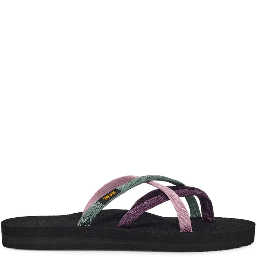 Teva Olowahu Mix Black On Black Slippers - Damesschoenen.nl