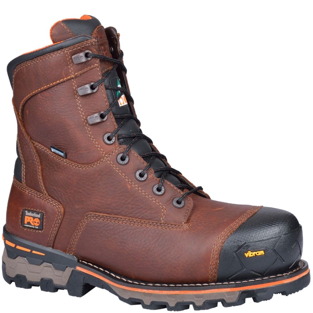 Timberland PRO Men's Boondock WP 8in CSA Safety Boots - Brown ...