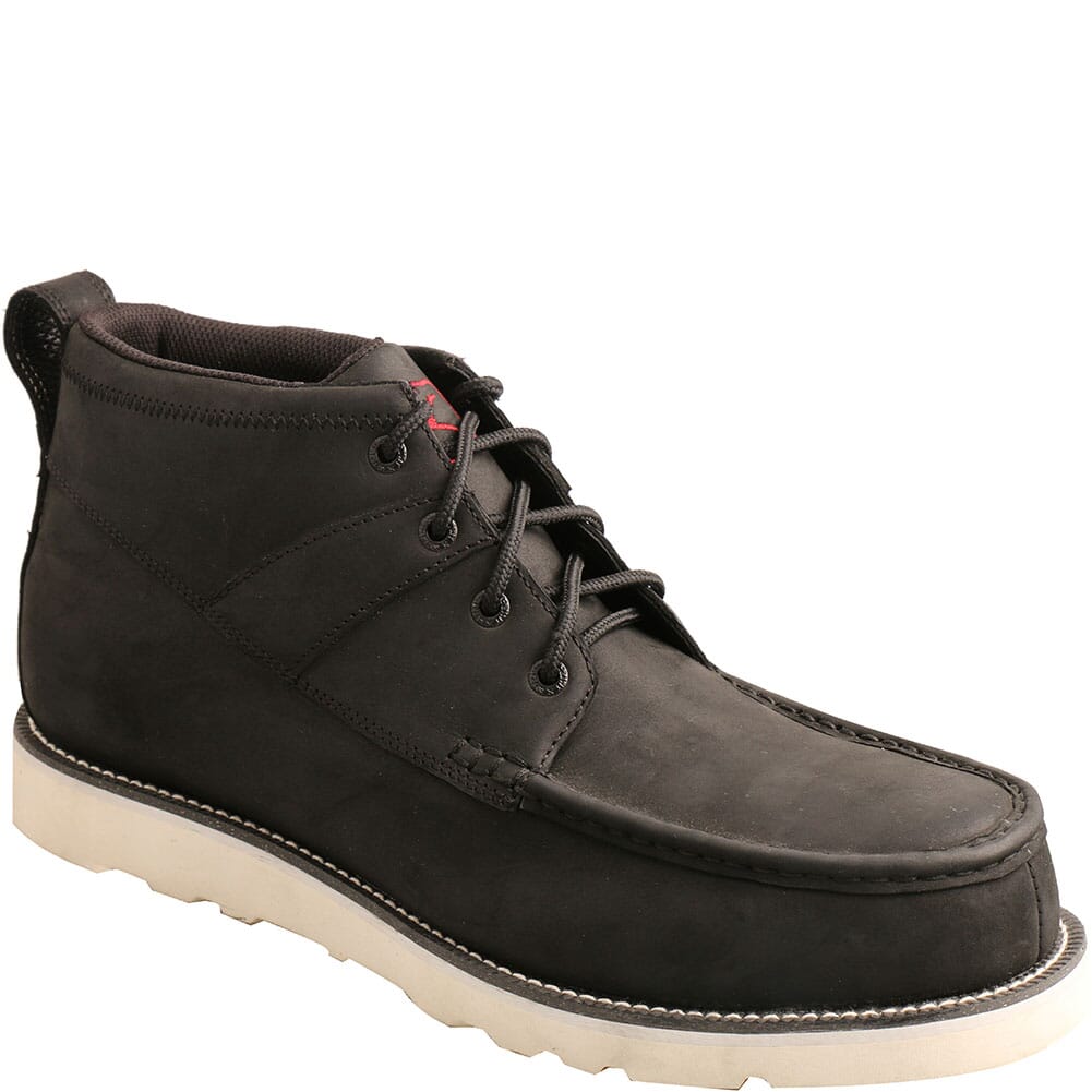 Twisted X Men's Chelsea Wedge Safety Boots - Black/Black | elliottsboots