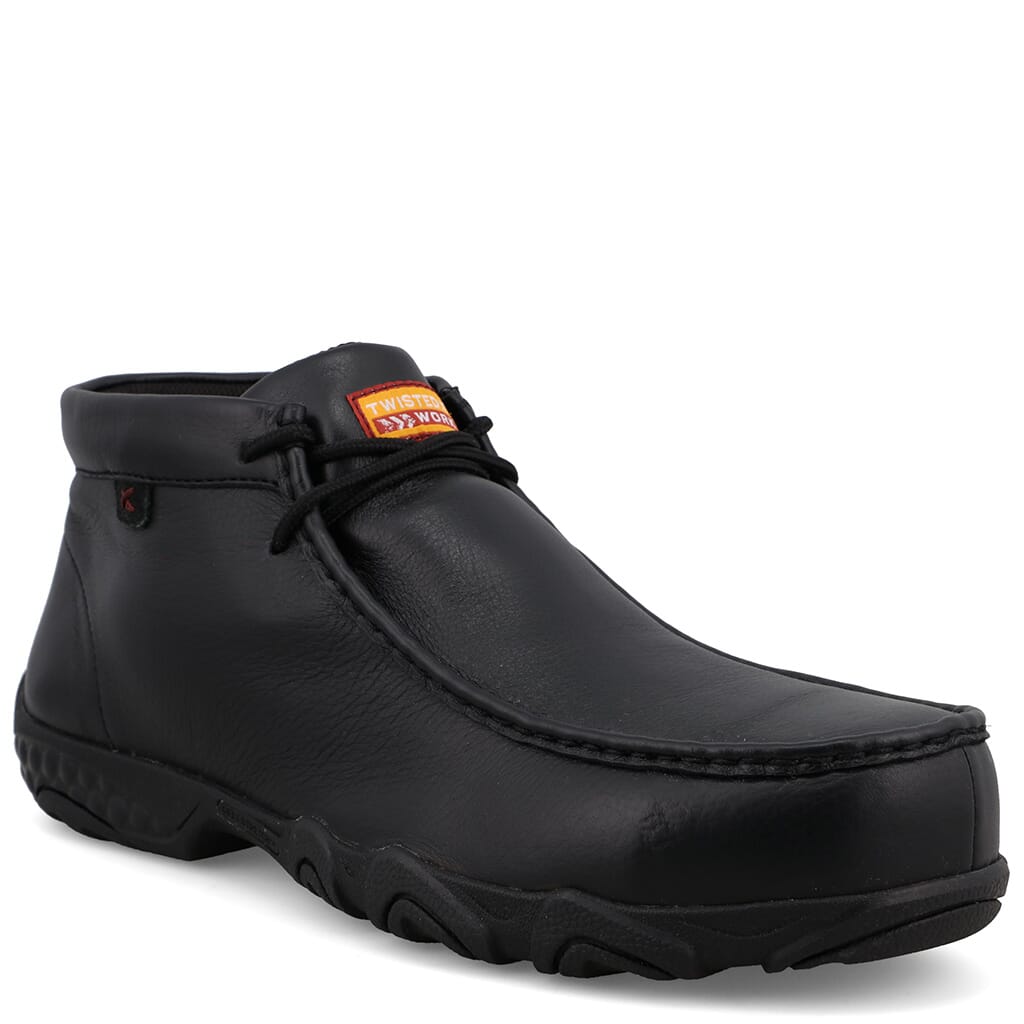 Twisted X Men's Chukka Driving Moc Safety Shoes - Black