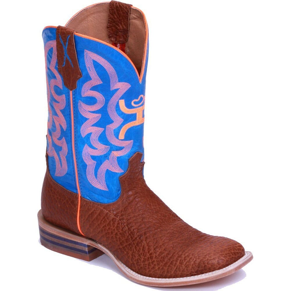 Hooey blue store and orange boots