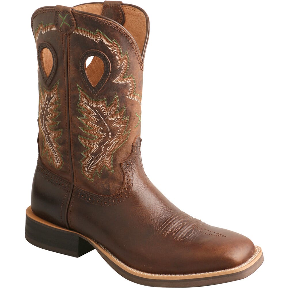 Image for Twisted X Men's Ruff Stock Western Boots - Smoky Chocolate/Tobacco from elliottsboots