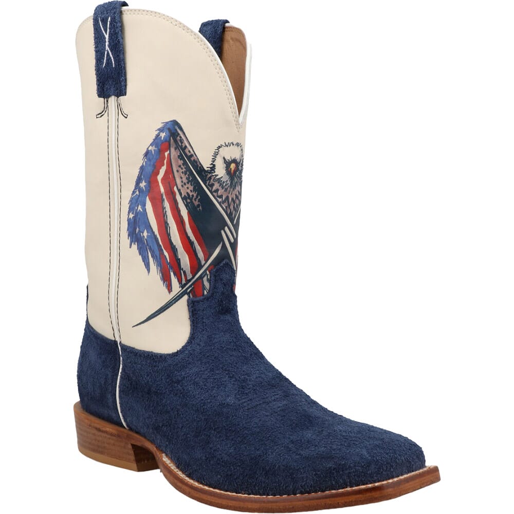 Twisted X Men's Tech Western Boots - Navy/Red | elliottsboots
