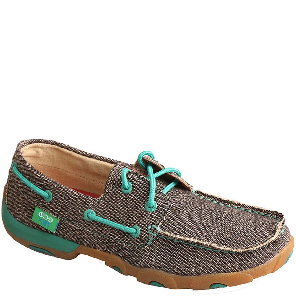 Image for Twisted X Women's Driving Moc Boat Shoes - Dust from bootbay