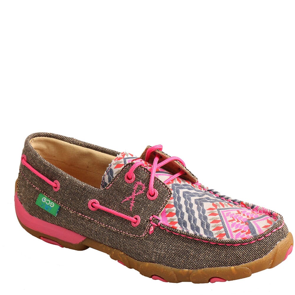 Image for Twisted X Women's Boat Shoe Driving Moc - Dust/Multi from bootbay
