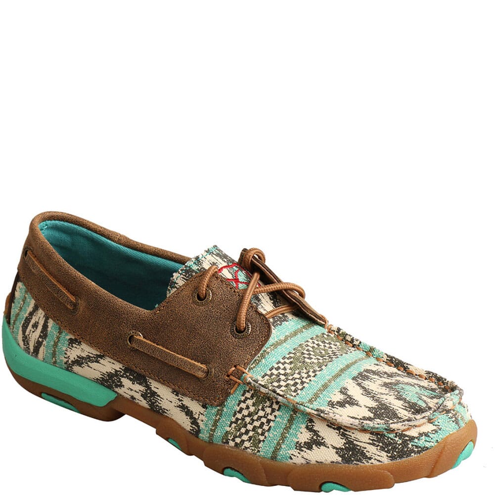 Image for Twisted X Women's Boat Shoe Driving Moc - Multi/Bomber from bootbay