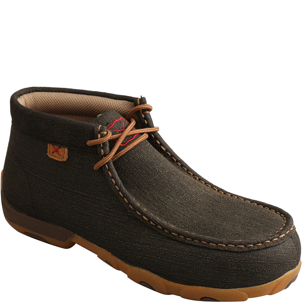 Image for Twisted X Women's Driving Moc Safety Chukka - Charcoal/Brown from bootbay