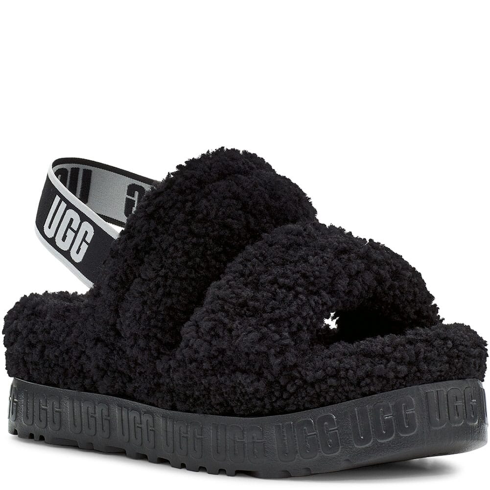 Image for UGG Women's Oh Fluffita Casual Slippers - Black from bootbay