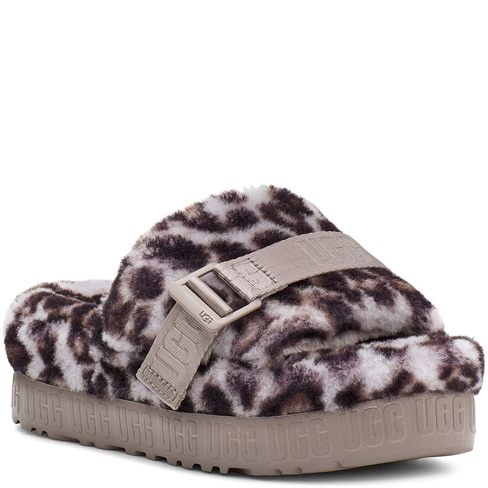 UGG Women's Fluffita Panther Print Casual Slippers - Stormy Grey |  elliottsboots