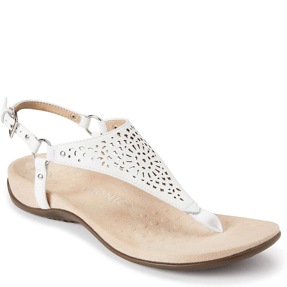 Image for Vionic Women's Kirra Backstrap Sandals - White from bootbay