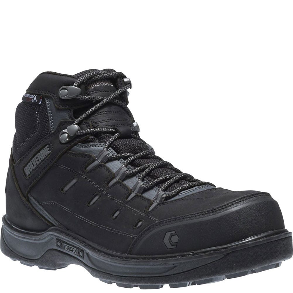 Image for Wolverine Men's Edge LX EPX Work Boots - Black/Grey from bootbay