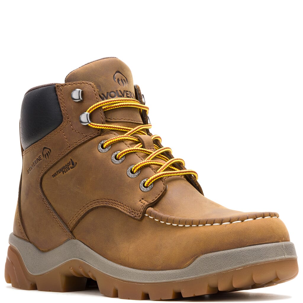 Wolverine Men's Vantage HyperRest Comp Toe Safety Boots - Dark Tan