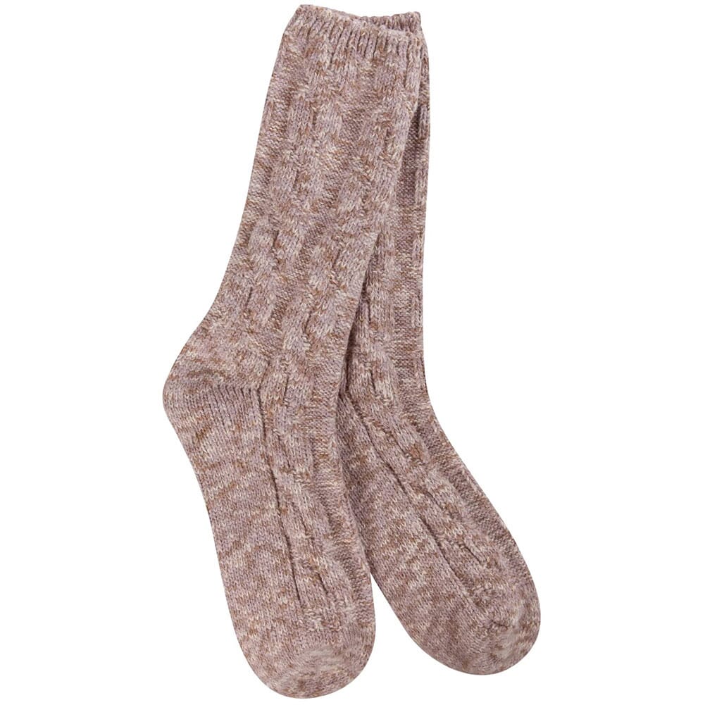 World Softest Socks Women's Ragg Cable Crew Socks - Nirvana | elliottsboots