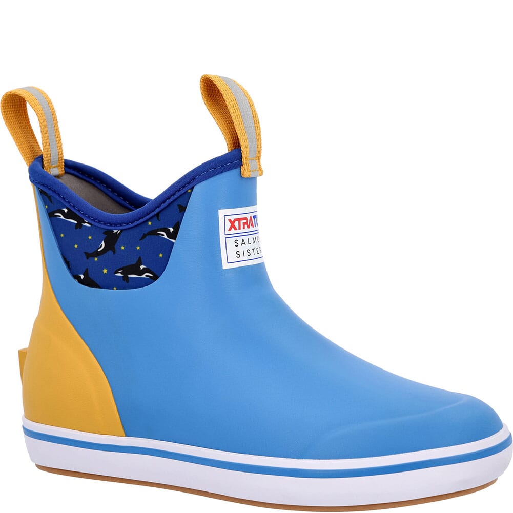 XTRATUF Women's Ankle Deck Rubber Boots - Light Blue | elliottsboots